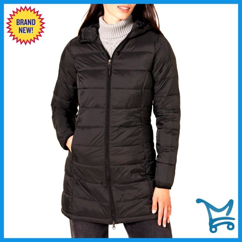 Lightweight Water-Resistant Packable Hooded Puffer Coat Classic Fit Winter